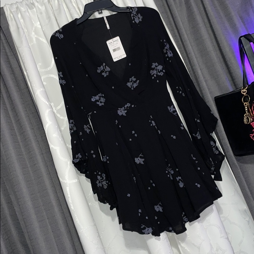 Boho black dress